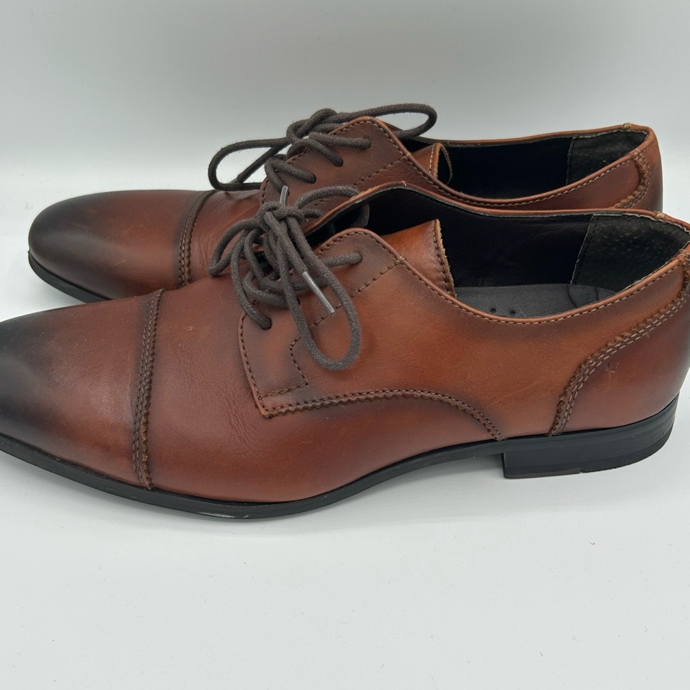Express Brown Leather Men's Oxfords